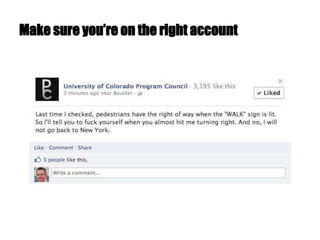 Make sure you’re on the right account
 