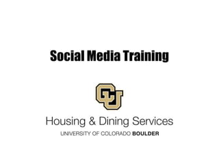 Social Media Training
 
