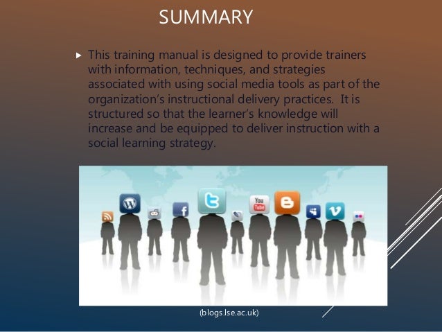 social media training manual ppt slides 1 12 completed version