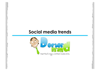 Social media trends
 