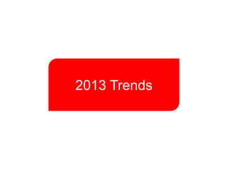 2013 Trends
 