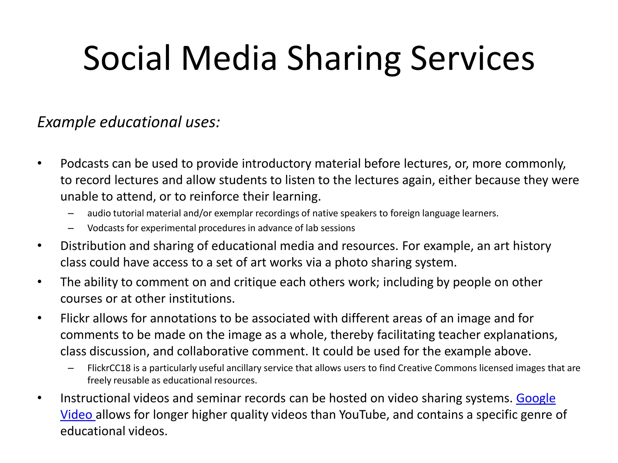 BlogsWay of quickly posting reverse time- ordered content or posts.Easy to useSingle author (or a group of authors)Comments and audience participationPublic or privateIncreasingly using new media as part of a blogRSS, Tagging, BlogrollAudio, video, images