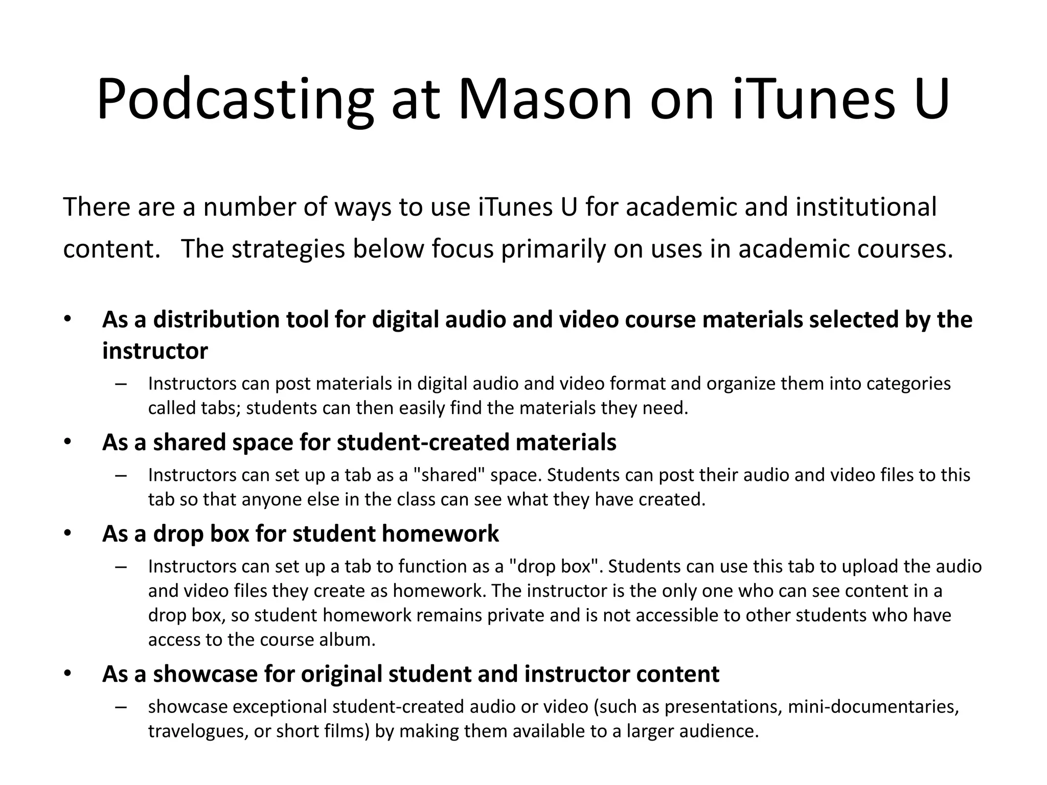 BlogsMark Samples example:A group of bloggers using their individual blogs can build up a corpus of interrelated knowledge via posts and comments. This might be a group of learners in a class, encouraged and facilitated by a teacher, or a group of relatively dedicated life-long learners.