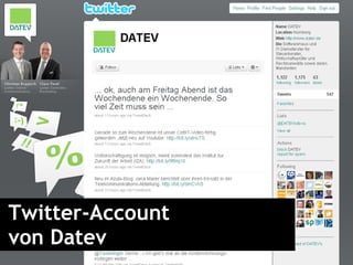 Twitter-Account  von Datev 