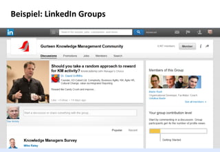 41 
Beispiel: LinkedIn Groups  