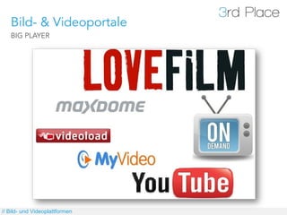 Bild- & Videoportale
   BIG PLAYER




// Bild- und Videoplattformen
 
