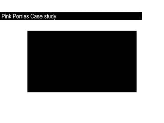 Pink Ponies Case study
 