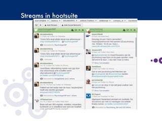 Streams in hootsuite
 