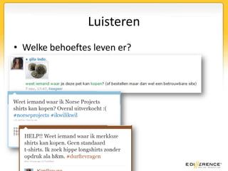 LuisterenWelke behoeftes leven er?