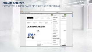 Chance genutzt.
Exportschlager dank digitaler Verbreitung.
Chance genutzt.
Exportschlager dank digitaler verbreitung.
 