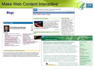 Make Web Content Interactive Blogs 