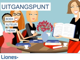UITGANGSPUNT
 BOEK

 AUTEUR

 THEMA
 
