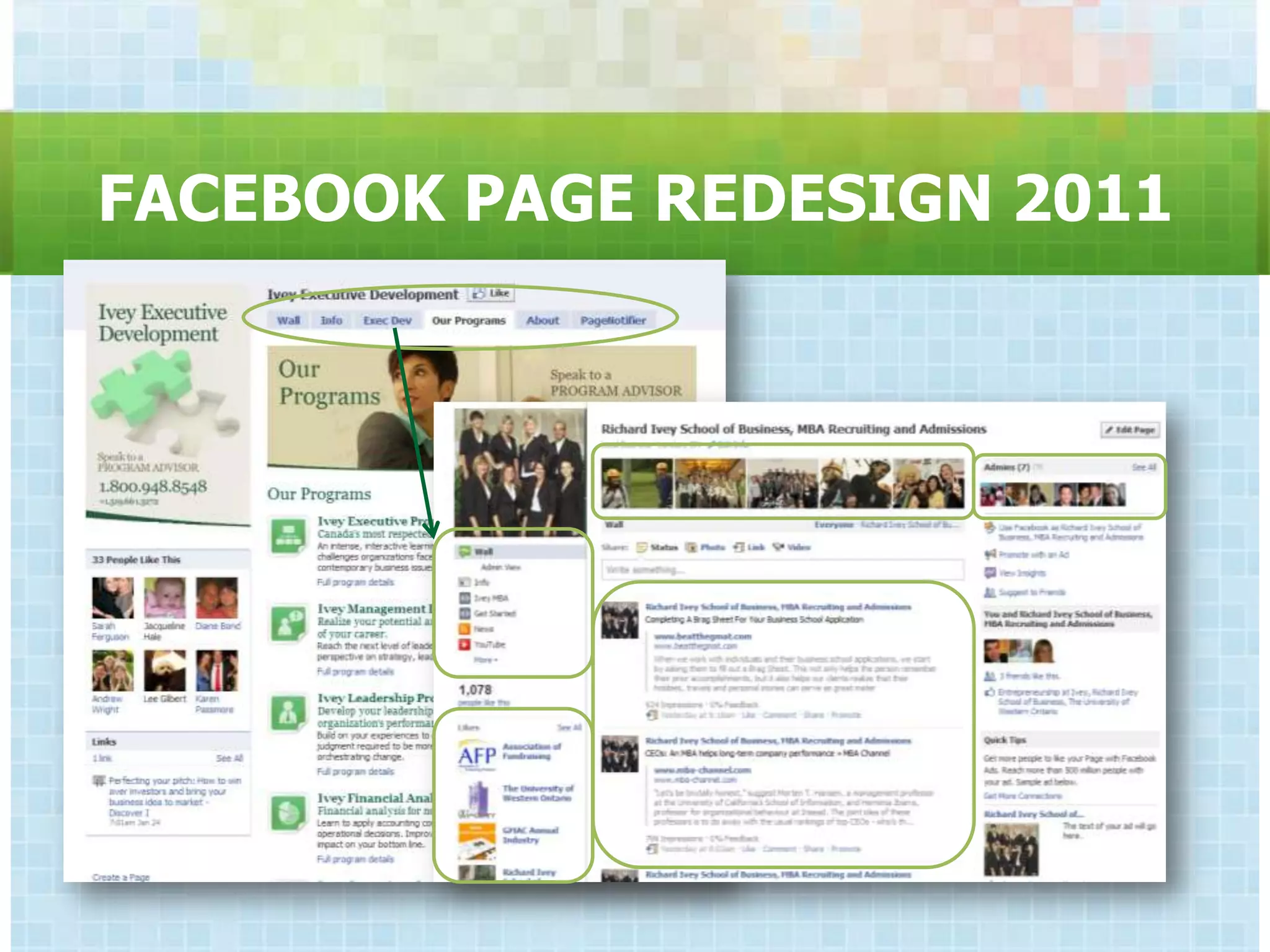 FACEBOOK PAGE REDESIGN 2011
 