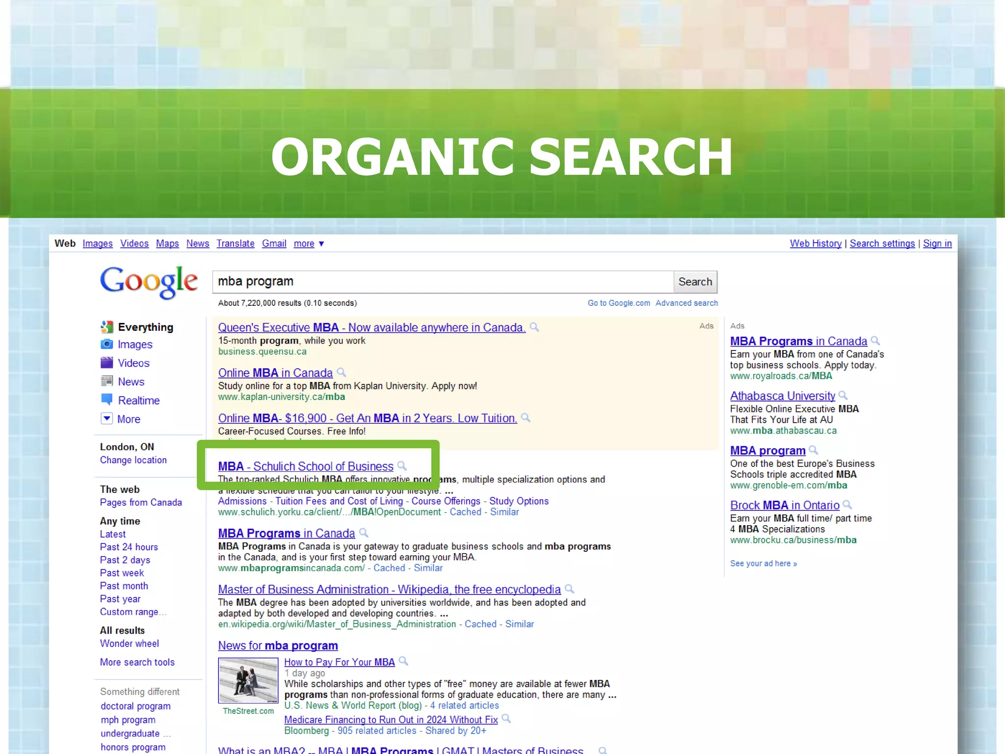 ORGANIC SEARCH
 