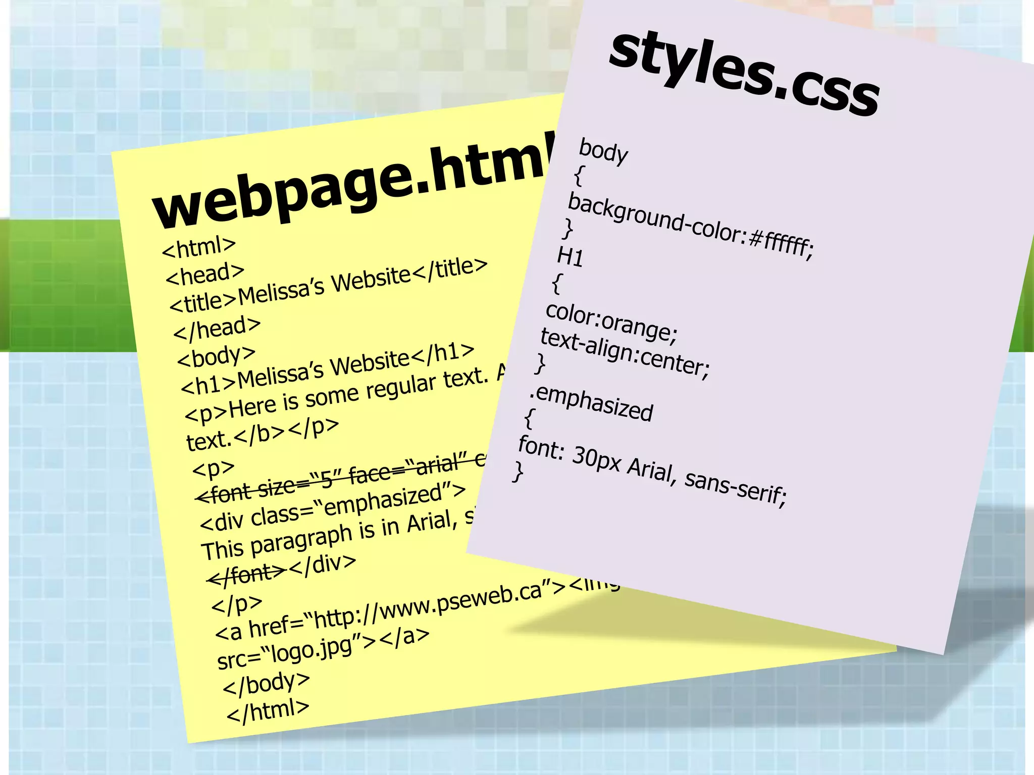 CONTENT VS DESIGN


CSS, XHTML & Javascript
 