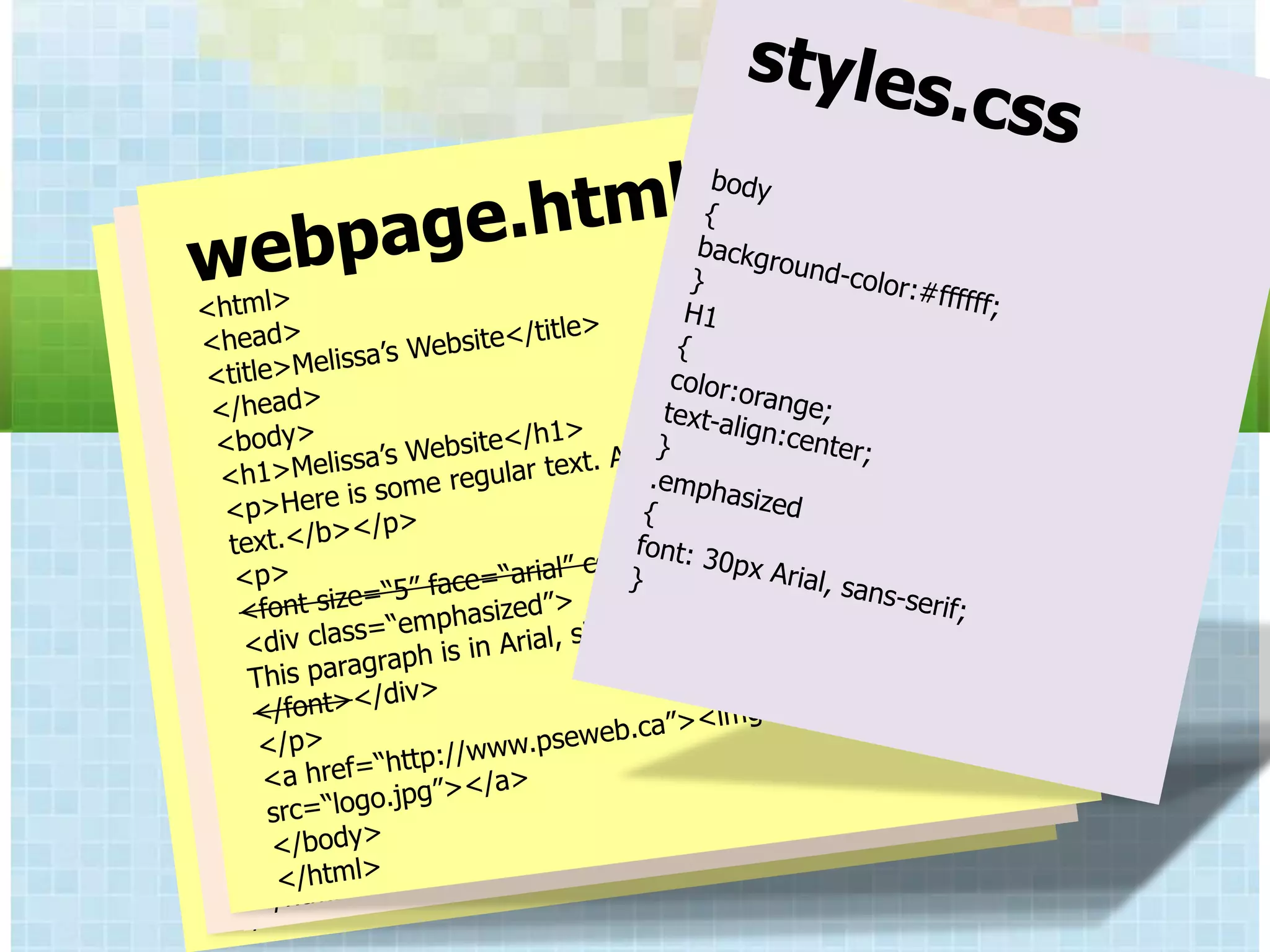 CONTENT VS DESIGN


CSS, XHTML & Javascript
 