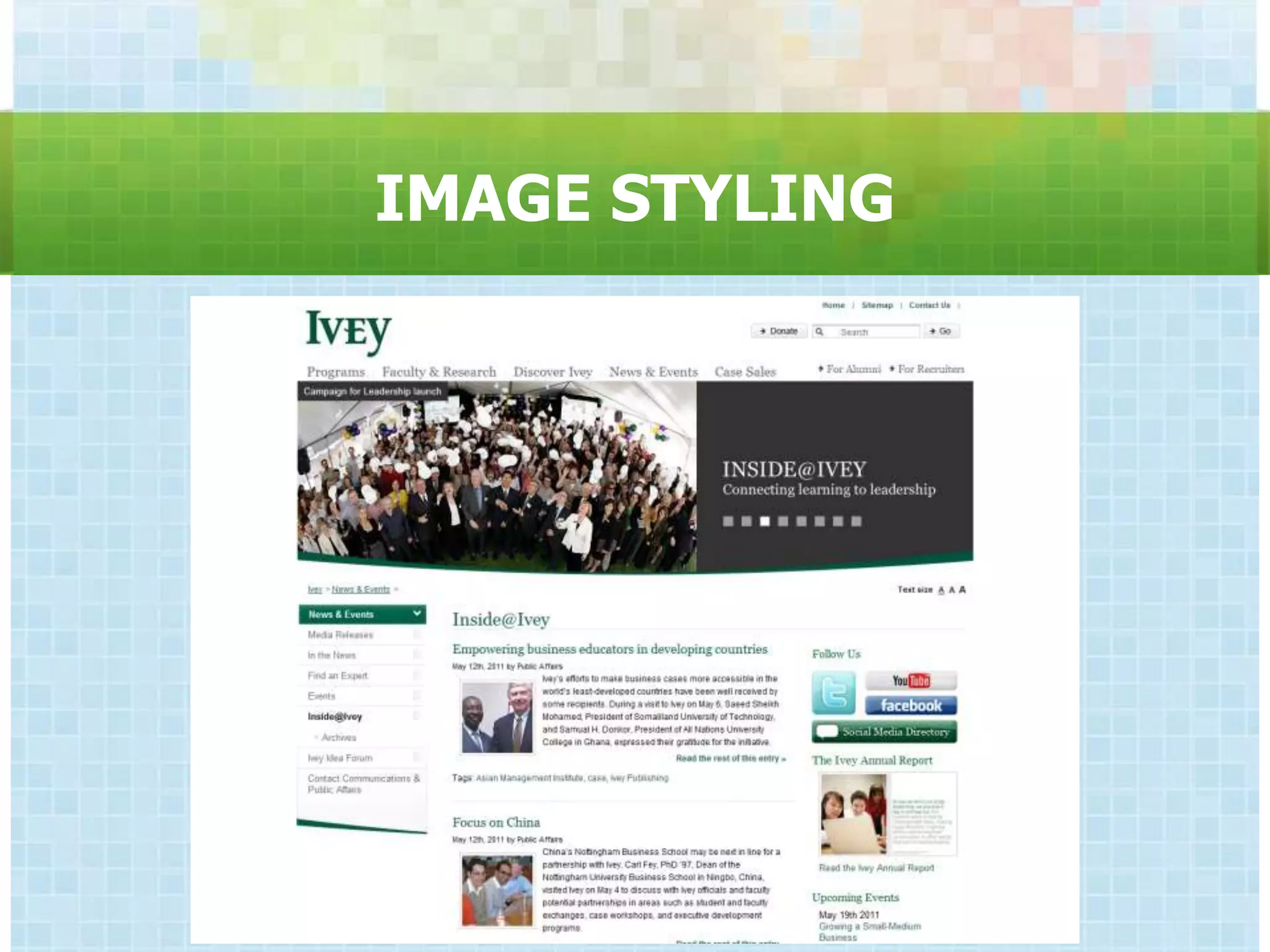 IMAGE STYLING
 
