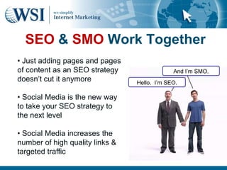 SEO&SMOWork Together Just adding pages and pages of content as an SEO strategy doesn’t cut it anymore