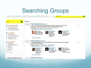 Searching Groups
 