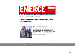 En over onze concurrenten... 