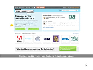 Social Media voor een betere klantenservice. 