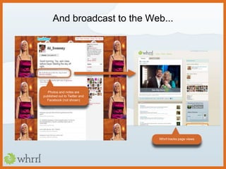 The game - The gameplay in Whrrl is designed to compel Whrrlers to share their passions and intimate knowledge of the real world.