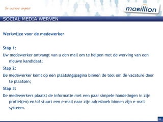 Social media wervenVacature invoeren
