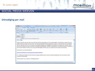 Social media wervenActie aanmaken voor vacature