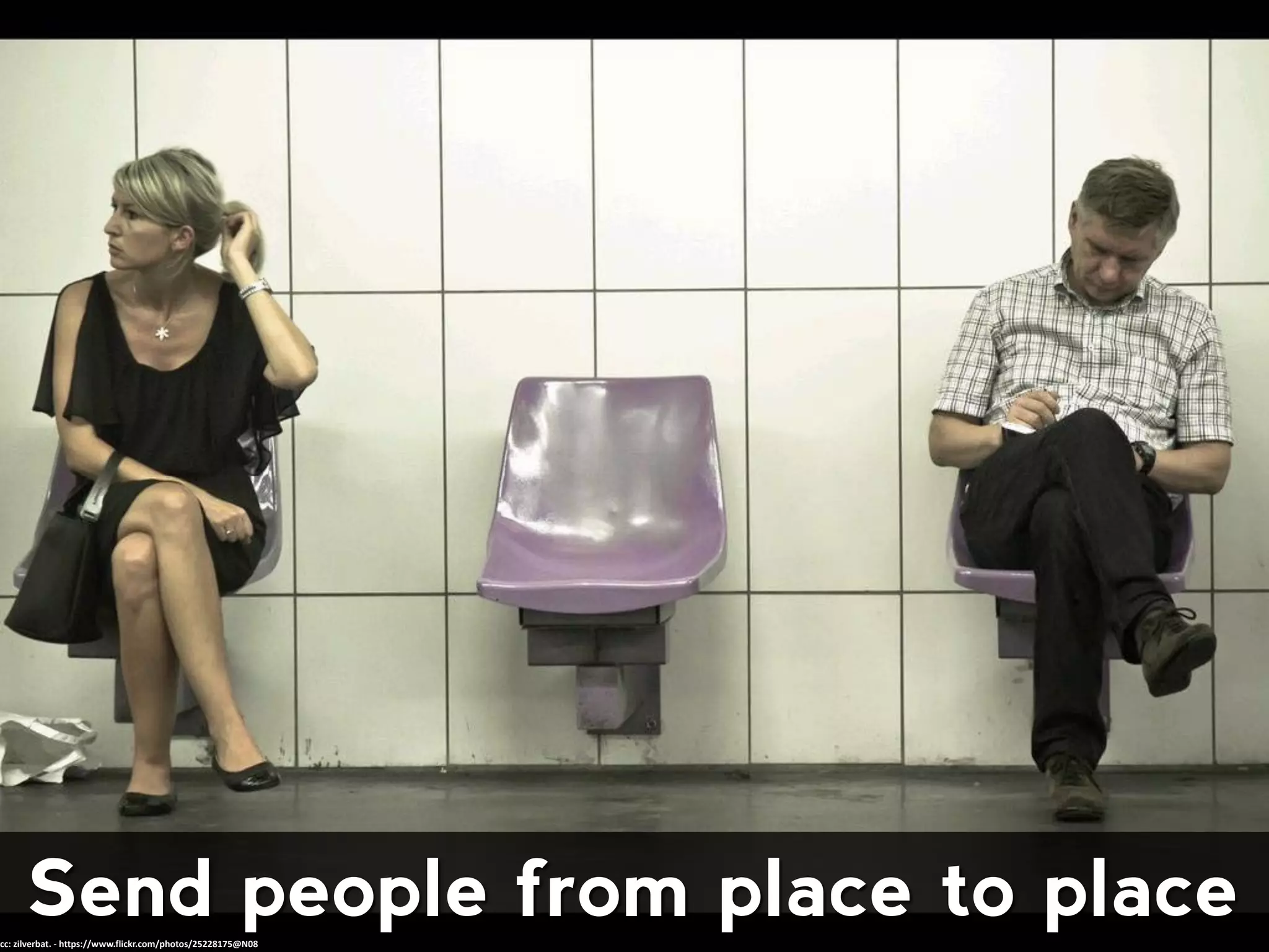 Send people from place to placecc: zilverbat. - https://www.flickr.com/photos/25228175@N08
 