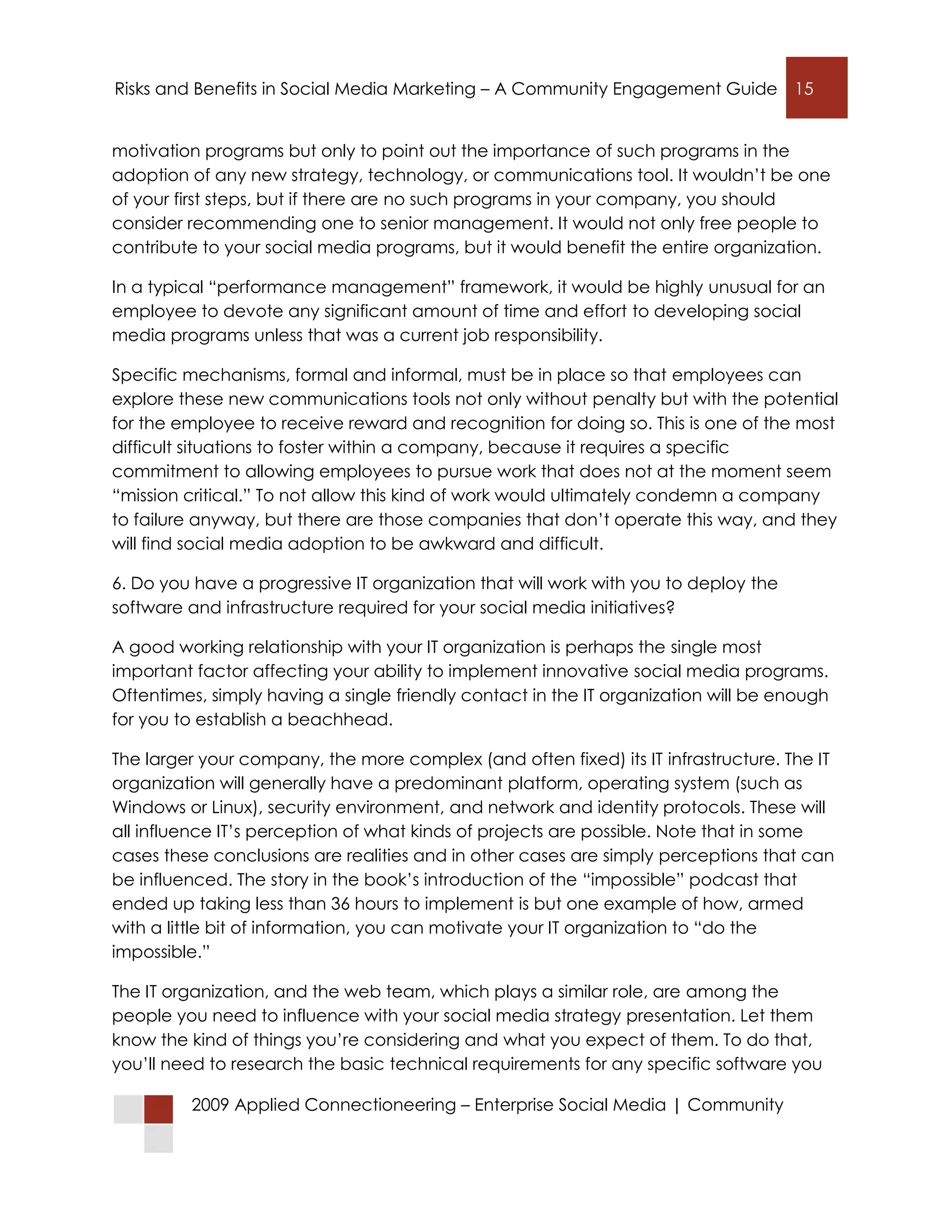 Connecting with Customers in Social Networks: Risks and Benefits