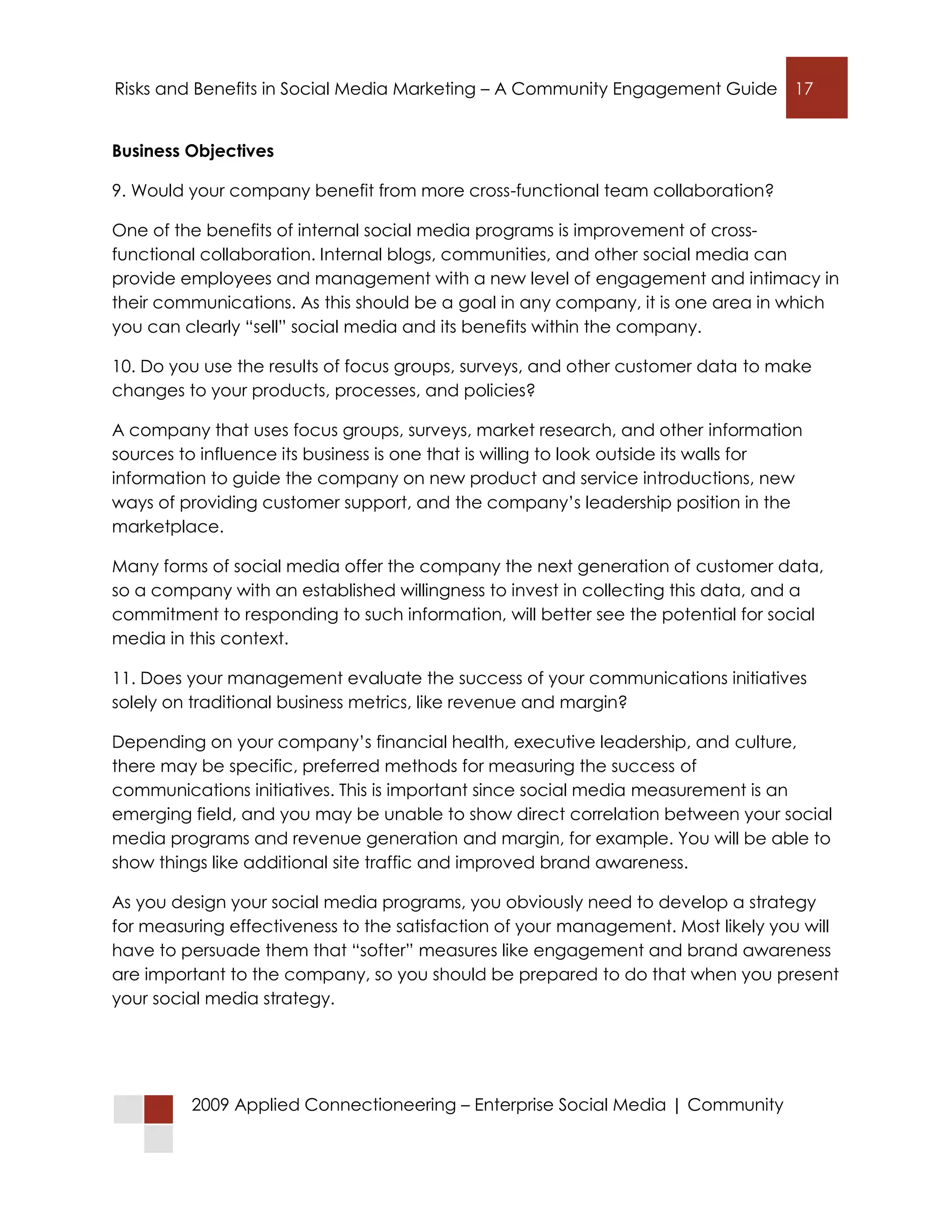 Connecting with Customers in Social Networks: Risks and Benefits