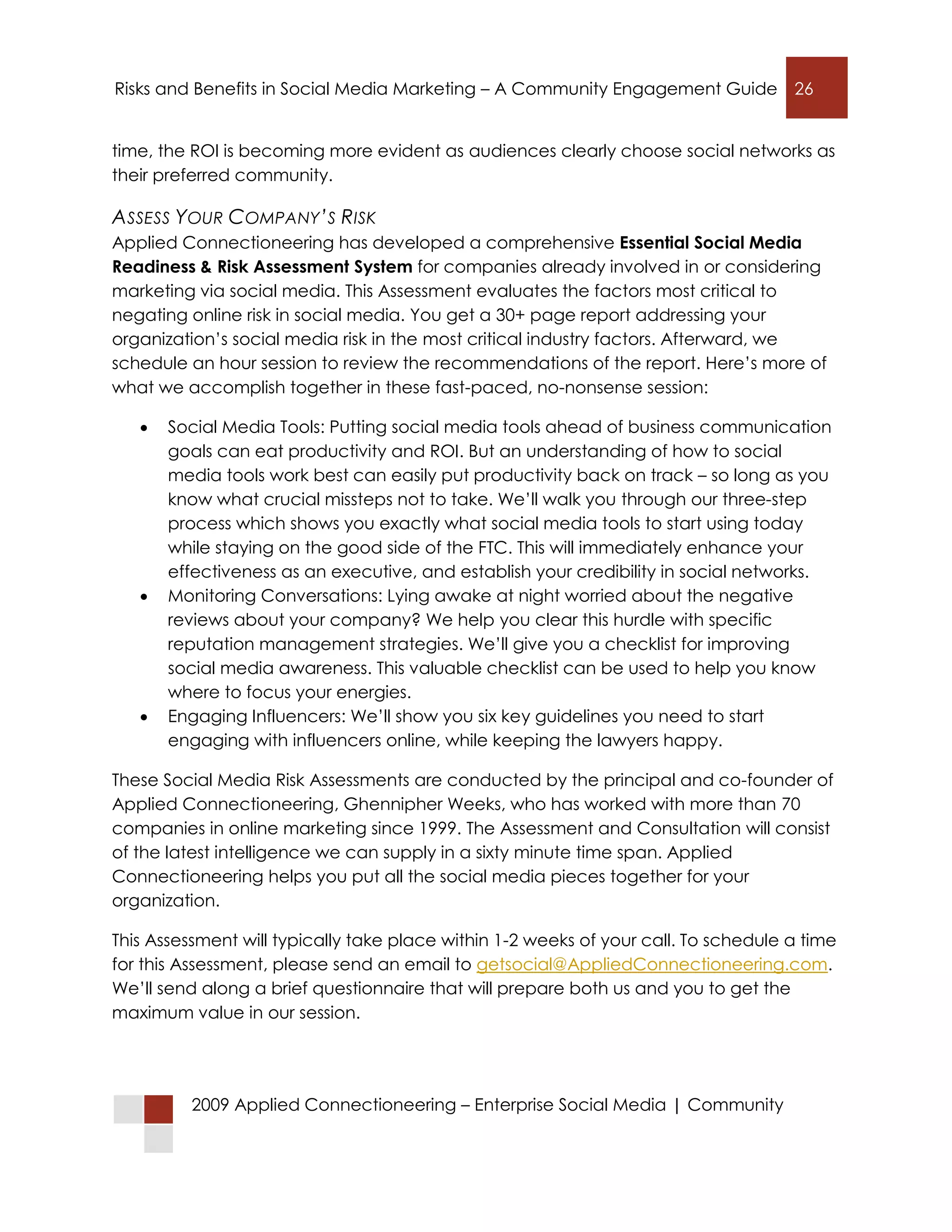 Connecting with Customers in Social Networks: Risks and Benefits