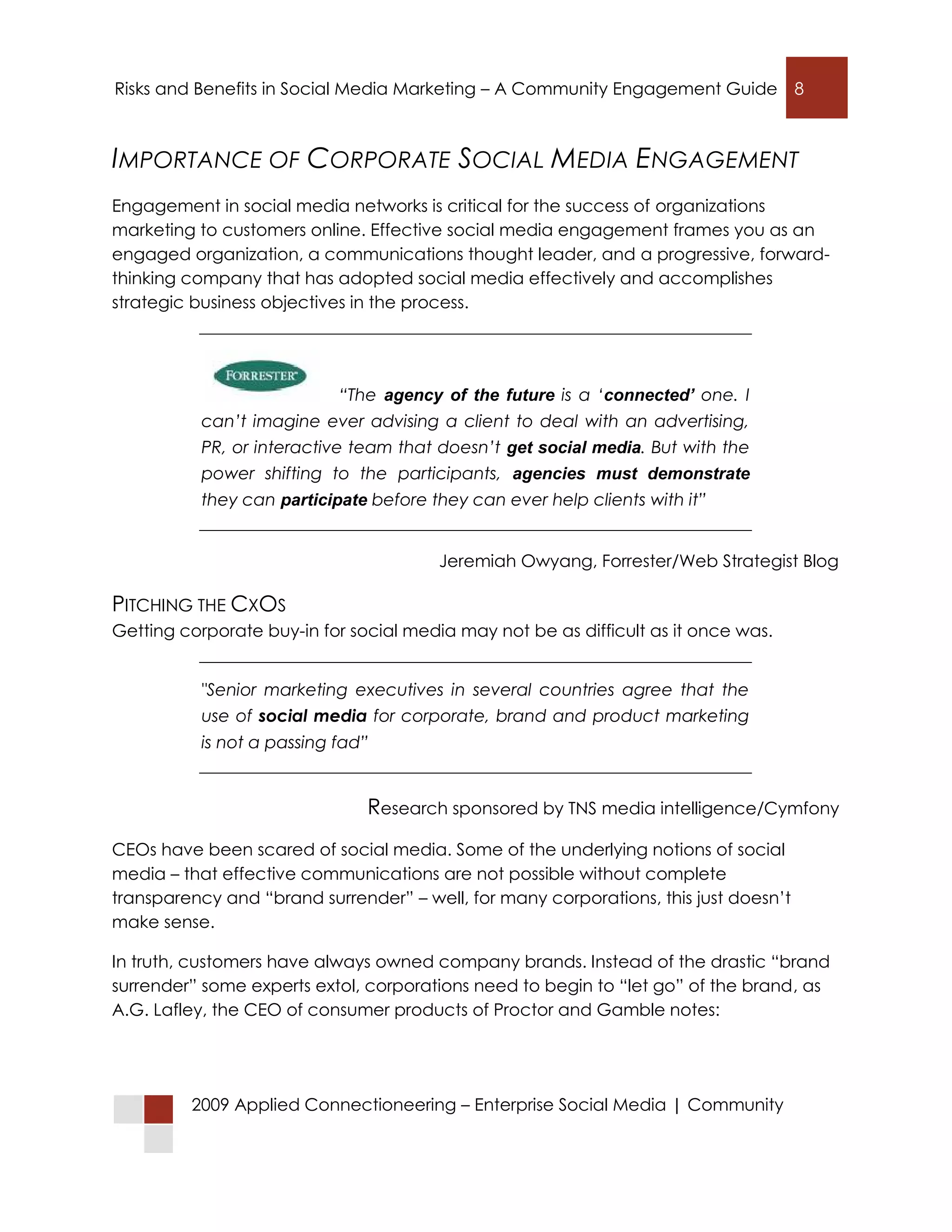 agency of the future     connected’


                            get social media
                             agencies must demonstrate
participate
 