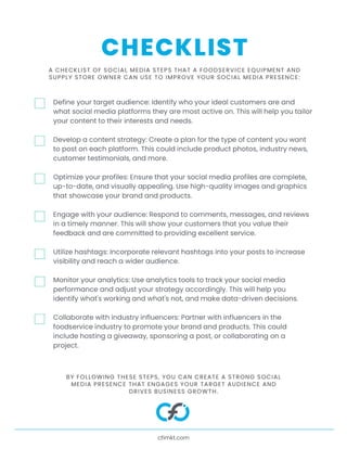 Social Media Workbook by CFI Downloadable PDF