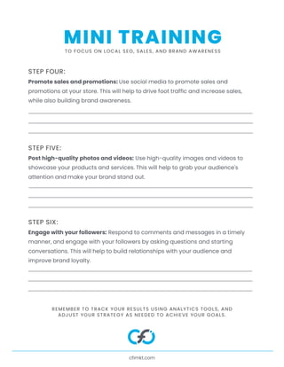 Social Media Workbook by CFI Downloadable PDF