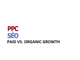 PAID VS. ORGANIC GROWTH 
