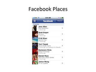 Facebook Places 