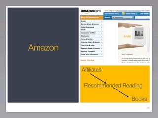 Amazon

         Afﬁliates

          Recommended Reading

                         Books
                                96
 