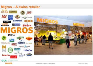 Migros – A swiss retailer




                      Crowdsourcing @ Migros | Markus Maurer   SMWF 2013 | Seite 5
 
