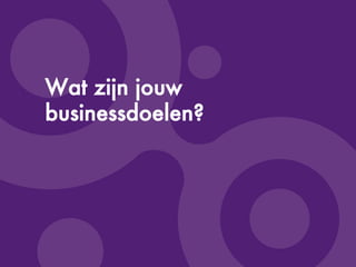 ©Copyright2009-BudecoB.V.
Wat zijn jouw
businessdoelen?
 