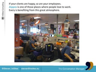 Integration mode3. Install a content strategyCreate a content strategythatgoesbeyond marketing& sales.It is ok to have a limitednumberof product (sales) relatedmessages, as long as the majority is aboutyourindustry, yourclientsand relevant trends in the market.