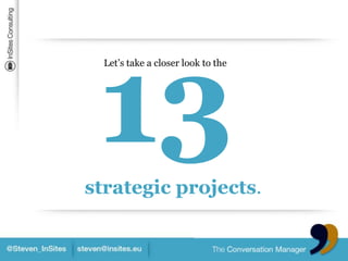 13Let’s take a closer look to thestrategic projects.