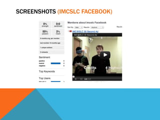 SCREENSHOTS (IMCSLC FACEBOOK)
 