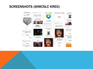 SCREENSHOTS (@IMCSLC KRED)
 