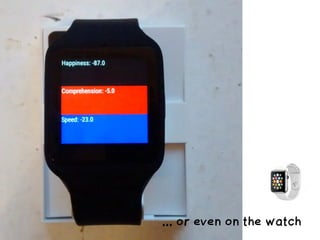 ... or even on the watch
 