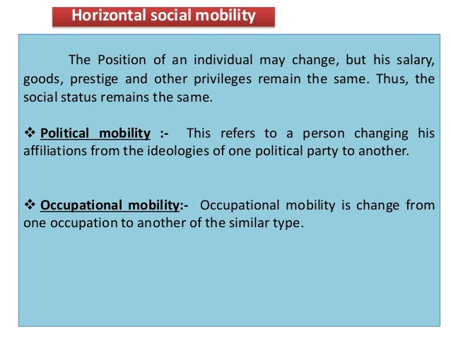  What Is Horizontal Social Mobility Social Mobility 2019 03 03