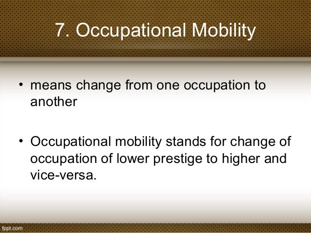 social mobility definition