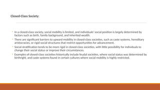 social mobility in sociology subject.... | PPTX
