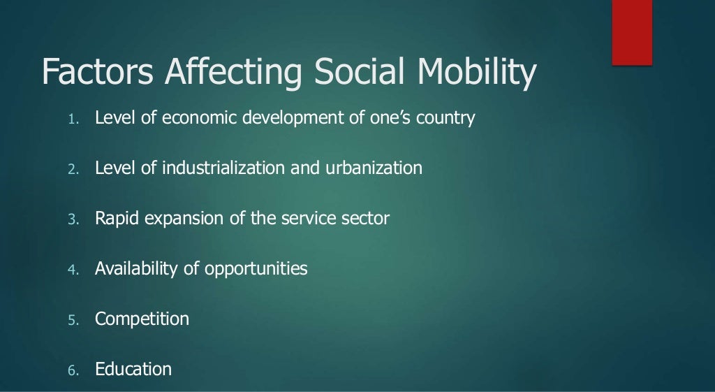 Social Mobility Society And Culture