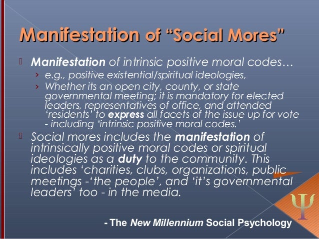Social Mores Defined Sociology Class